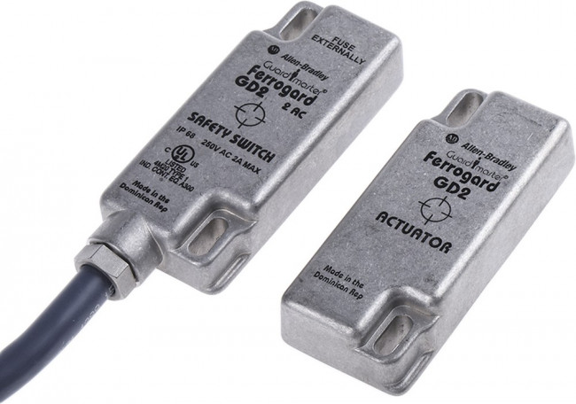 440N-G02112, 440N Series Magnetic Non-Contact Safety Switch, 250V ac, Stainless Steel Housing, NC, 3m Cable 440N-G02112, 440N Series Magnetic Non-Contact Safety Switch, 250V ac, Stainless Steel Housing, NC, 3m Cable