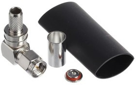 TC-240-SM-RA-SS-D, RF Connectors / Coaxial Connectors SMA-Male (plug) crimp right angle connector TC-240-SM-RA-SS-D, RF Connectors / Coaxial Connectors SMA-Male (plug) crimp right angle connector