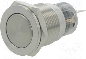 V19-21PF-S, Переключатель: антивандальный, Пол: 2, SPDT, 0,5A/220ВAC, 1A/24ВDC