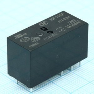 HF115F/012-2ZS4, Реле силовое, 8А две контактных группы-два направления катушка 12В