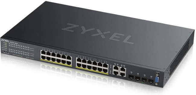 Коммутатор Zyxel NebulaFlex Pro GS2220-28HP GS2220-28HP-EU0101F 28x1Гбит/с 24PoE 24PoE+ 375W управляемый Коммутатор Zyxel NebulaFlex Pro GS2220-28HP GS2220-28HP-EU0101F 28x1Гбит/с 24PoE 24PoE+ 375W управляемый