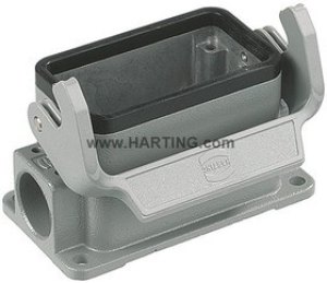 19300241251, Heavy Duty Power Connectors SURFACE MOUNTING HSG HAN 24B 1 SIDE ENTRY
