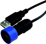 PXP4040/B/3M00, Straight, Cable Mount, Plug to Plug Type A 2.0 USB Connector