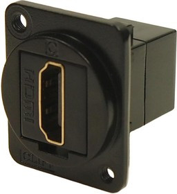 CP30200GM3B, Соединитель, гнездо HDMI, с обеих сторон, FT, позолота, 19x24мм