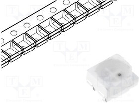 OSYBS4S2C1A, LED; SMD; 3528,PLCC4; blue/yellow; 3.5x2.8x1.9mm; 120°; 20mA