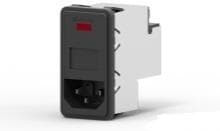 PS00XDH3B, AC Power Entry Modules 3A DUAL FUSE SNAP IN