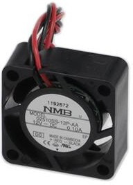 02510SS-12P-AA-00, Осевой Вентилятор, 12 В, Square, 25 мм, 10 мм, Скольжения, 2.65 фут³/мин