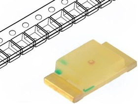 KPT-3216YD, LED; SMD; 1206; yellow; 3.2?8mcd; 3.2x1.6x0.7mm; 120°; 2.1?2.5V KPT-3216YD, LED; SMD; 1206; yellow; 3.2?8mcd; 3.2x1.6x0.7mm; 120°; 2.1?2.5V