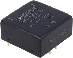 AM6C-2405S-NZ, Преобразователь: DC/DC, 6Вт, Uвх: 18-36В, 5ВDC, Iвых: 1,2А, 1"x1"