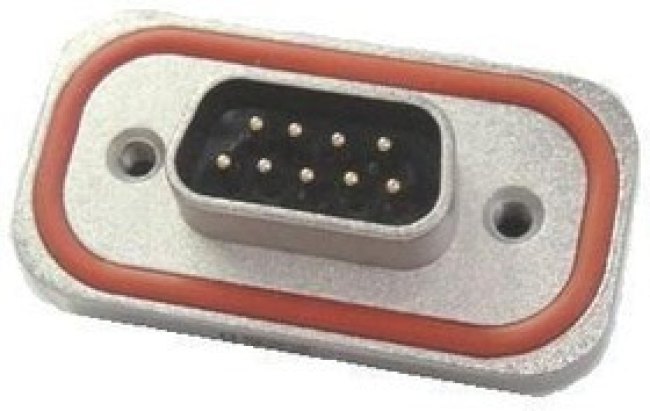 MDBE09PE860, D-Sub Standard Connectors DSUB;PCB MALE;VERT METAL SH;4-40 THRD