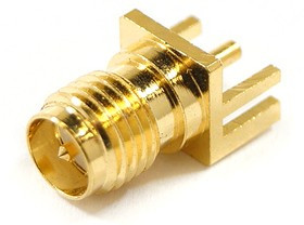 HYR-1139-RP (GSA-1139-RP), Разъем SMA, гнездо RP, на плату