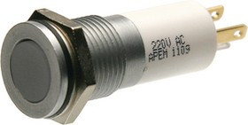 Q14F1GZZRYG220E, LED Indicator Green / Red / Yellow 14mm 220V IP67