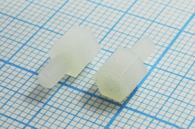 Стойка пластиковая длинной L 5,0мм, М3x 6-М3, диаметр 5мм, TP-5; Q-4900 стойка L 5,0\М3x 6-М3\S5\пл\\TP-5