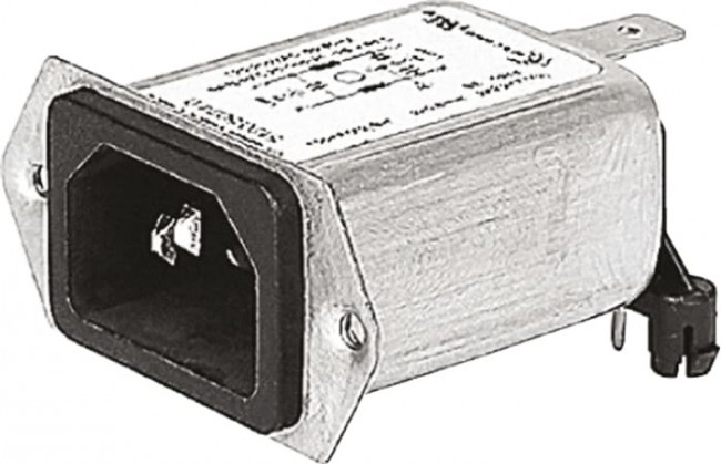 5120.0003.0, AC Power Entry Modules SCREW-ON QC 4A STD. FRONT/REAR MNT.