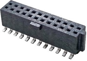 78120-2407, PCB Receptacle, Плата - к - плате, сигнал, 1.27 мм, 2 ряд(-ов), 24 контакт(-ов)