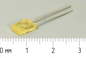 Светодиод 5 x 2,5x 9, желтый, 1, 100, жел матовый, КИПД28Б-Ж; №5065 Y СД 5 x 2,5x 9 \жел\ 1\100\жел мат\КИПД28Б-Ж\