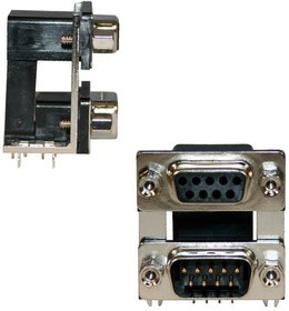 178-009-313R571, D-Sub Dualport Connectors RA 9POS FEM/ML 5A