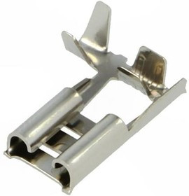 BM 01196, Наконечник: плоская, 6,3мм, 0,8мм, "мама", 0,5-1мм2, обжим, луженые