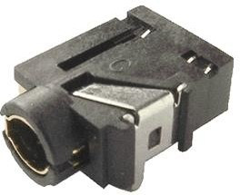 SJ-43515TS, 4 Conductor 3.5 mm Audio Jack with Tip Switch SJ-43515TS, 4 Conductor 3.5 mm Audio Jack with Tip Switch