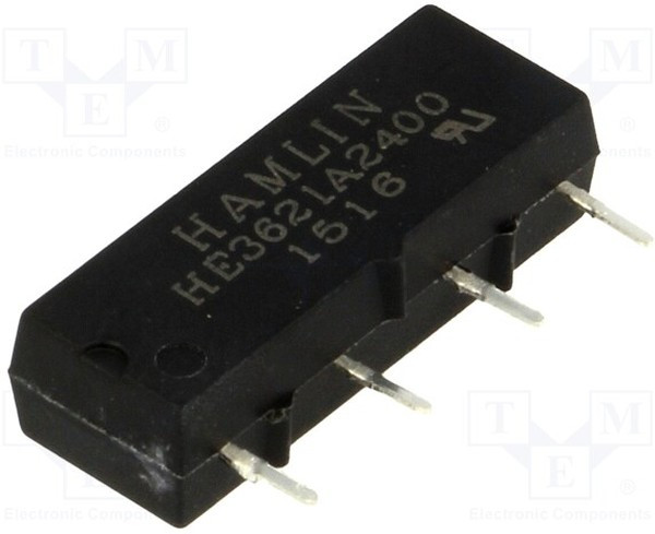 HE3621A2400, Реле: герконовое, SPST-NO, Uобмотки: 24ВDC, 500мА, макс.200ВС HE3621A2400, Реле: герконовое, SPST-NO, Uобмотки: 24ВDC, 500мА, макс.200ВС