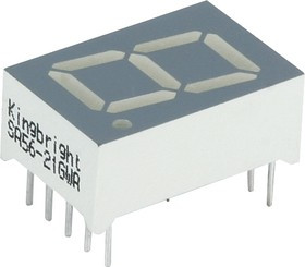 SA56-21GWA, Индикатор зеленый ОА, 10.5мКд 14.2мм, 7х1