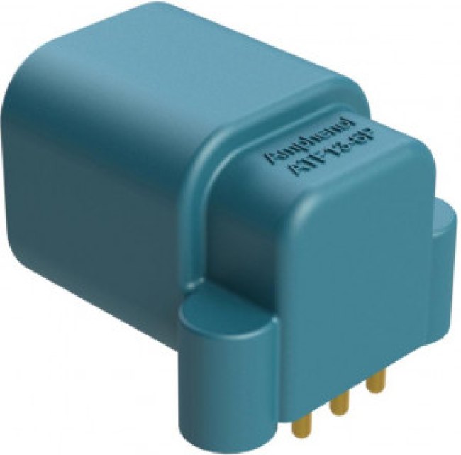 ATF13-6P2-BM11BLU, BOARD MOUNT HEADER, RIGHT ANGLE, AT, 6 PIN, SCREW BOSS, GOLD PLATE, P2 KEY