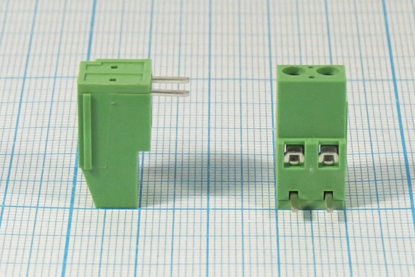 Клеммник наборный, контакты 2P5 , на плату угловой, 371-021-12