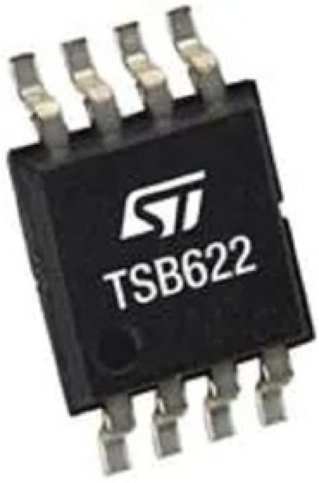 TSB622IST, TSB622IST , Operational Amplifier, Op Amp, RRO, 1.7MHz, 40 V, 8-Pin MiniSO8