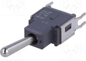 A12AB, Переключатель: тумблер, Пол: 2, SPDT, OFF-ON, 0,01A/28ВAC, -30-85°C