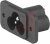 6160.0001, C6 Panel Mount IEC Connector Male, 2.5A, 250 V 6160.0001, C6 Panel Mount IEC Connector Male, 2.5A, 250 V