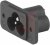 6160.0001, C6 Panel Mount IEC Connector Male, 2.5A, 250 V 6160.0001, C6 Panel Mount IEC Connector Male, 2.5A, 250 V