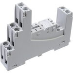 GZT80-GREY, Панелька, PIN 8, 12А, 300ВAC, Монтаж DIN, на панель, RM84, RM85, RM87L, RM87P, RMB841, R