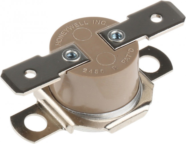 2455RP 9100-441 L150C, Bi-Metallic Thermostat, Opens at +150°C, Closes at +135°C, +186°C Max, NC, Automatic Reset