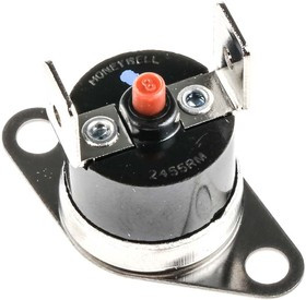 2455RM 9082-471 L120, Bi-Metallic Thermostat, Opens at +120°C, +150°C Max, NC, Manual Reset
