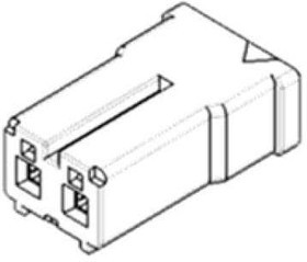 HB03S002SZ1, Heavy Duty Power Connectors 2P Socket Housing
