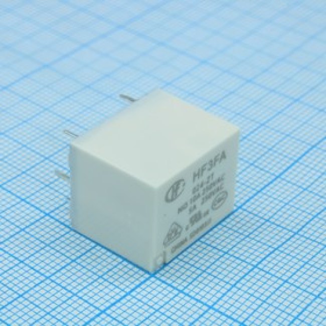 HF3FA/005-ZST, Универсальное реле, серия G5LE, силовое, без защелки, SPDT, 5В DC, 10А HF3FA/005-ZST, Универсальное реле, серия G5LE, силовое, без защелки, SPDT, 5В DC, 10А