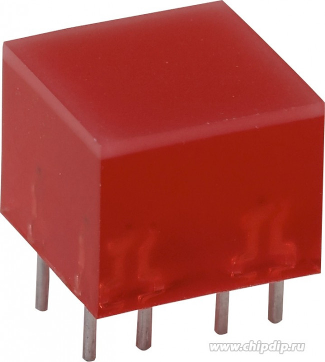 L-875/4SRDT, Светодиодный модуль 10х10мм/красный/ 640нм/20-60мкд/120°