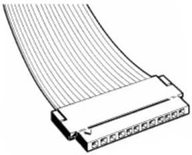 65801-035LF, 6-Way IDC Connector Socket for Cable Mount, 1-Row