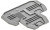 3047293, D-UTTB Series End Cover for Use with DIN Rail Terminal Blocks