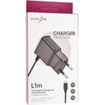 Блок питания (сетевой адаптер) VIXION L1m 1.8A micro USB черный, в розетку