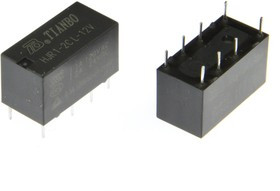 HJR1-2C-L-5VDC, Реле 2 пер. 5VDC, 1A/120VAC