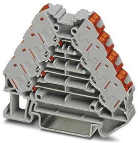 3270121, Marshalling Terminal block, Push-In, 2 Poles, 250V, 10A, 0.14 ... 2.5mm², Grey 3270121, Marshalling Terminal block, Push-In, 2 Poles, 250V, 10A, 0.14 ... 2.5mm², Grey