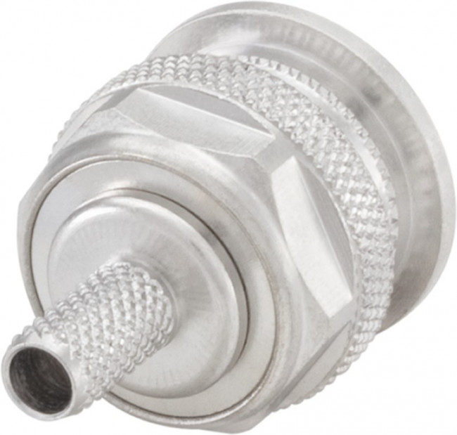 56S107-106N5, Cable plug, TNC, Brass, Plug, Straight, 50Ohm, Crimp Terminal