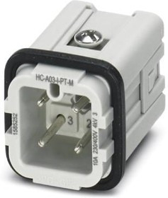 1585252, Heavy Duty Power Connectors HC-A03-I-PT-M