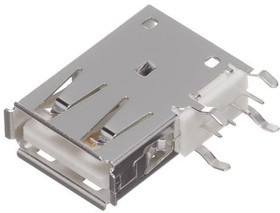 KUSBX-SLAS1N-W, USB Connectors A TYPE SLIM WHT SKT