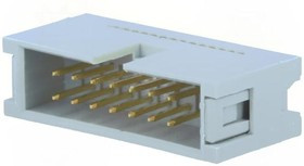 AWHP-14B, Вилка, IDC, "папа", PIN: 14, IDC, на шлейф, 1,27мм, позолота AWHP-14B, Вилка, IDC, "папа", PIN: 14, IDC, на шлейф, 1,27мм, позолота