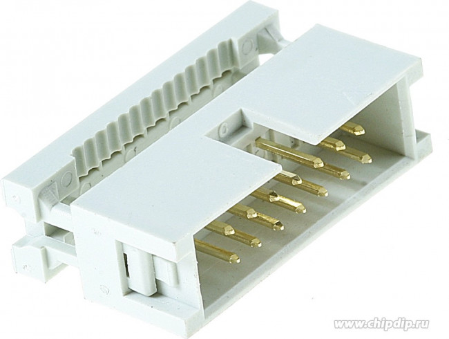 AWHP-14B, Вилка, IDC, "папа", PIN: 14, IDC, на шлейф, 1,27мм, позолота AWHP-14B, Вилка, IDC, "папа", PIN: 14, IDC, на шлейф, 1,27мм, позолота