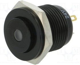 V16-10S-24Y-A, Переключатель: антивандальный, Пол: 2, SPST-NO, 2A/36ВDC, IP65