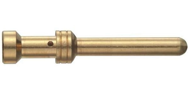 09330006116 Контакт, "папа", позолота, 1,5мм2, Han E, обжим, 16А, сплав меди