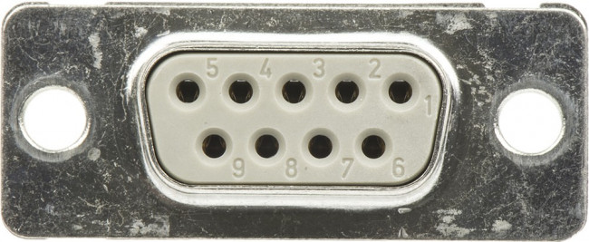 004617, TMC 9 Way Panel Mount D-sub Connector Socket, 2.77mm Pitch